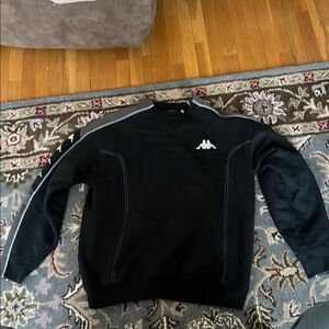 Kappa Black Sweatshirt with White Logo